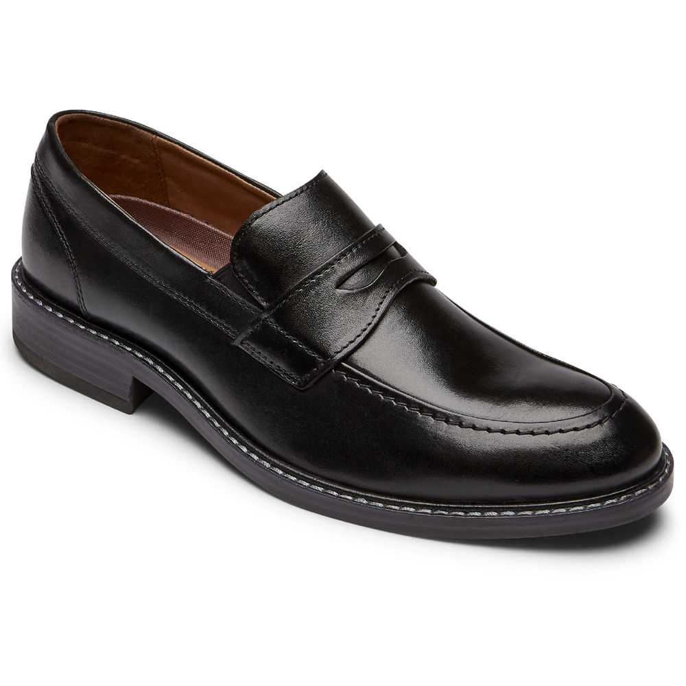 Rockport Loafers Herre Svart - Kenton Penny - IBLC59376